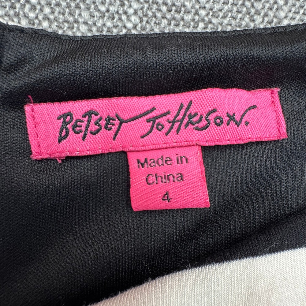 Betsey Johnson Striped Bow Cutout Mini Dress Size 4 Y2K Pinup - Picture 11 of 13